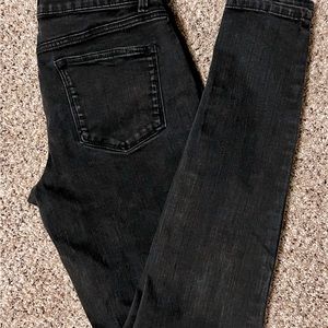 Maurice’s black mid rise jegging